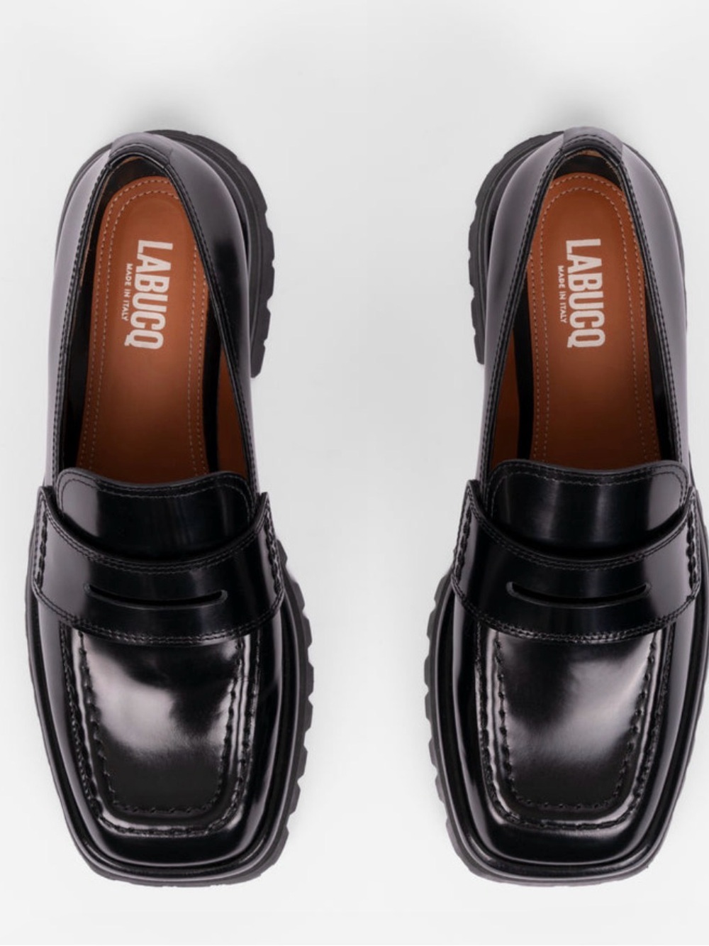 Labucq Black Mika Leather Women's Loafers Shoes